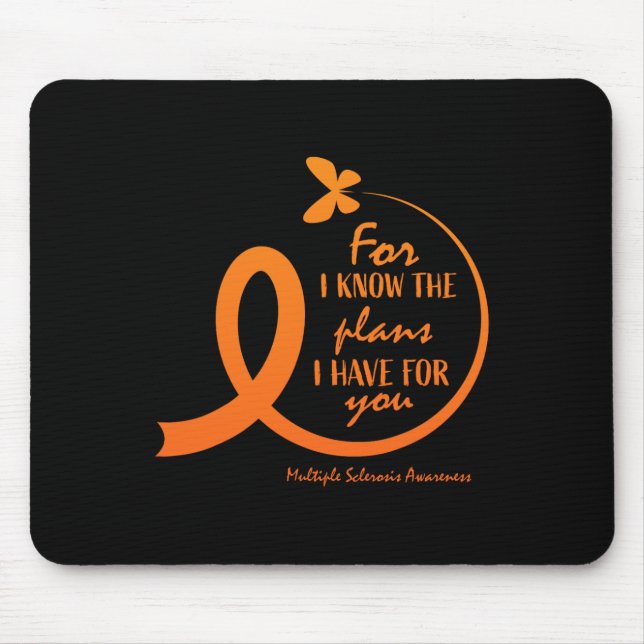 Cute Multiple Sclerosis Awareness Gift Christian B Mouse Pad (Front)