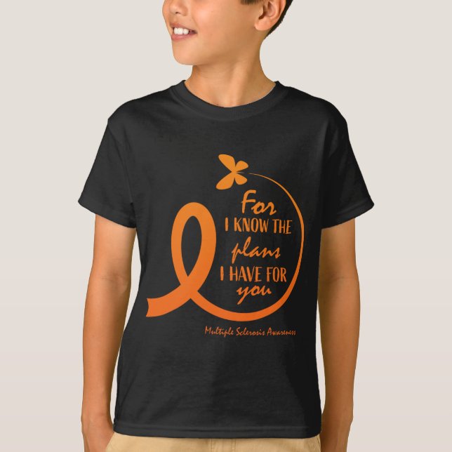 Cute Multiple Sclerosis Awareness Gift Christian B T-Shirt (Front)