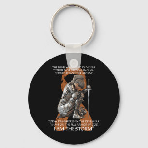 Cute Multiple Sclerosis Women Gifts Orange Awarene Keychain