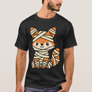 Cute Mummy Fox Halloween T-Shirt