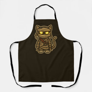 Cute Mummy Spooky Cat Apron