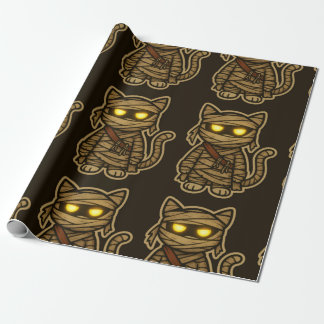 Cute Mummy Spooky Cat Wrapping Paper