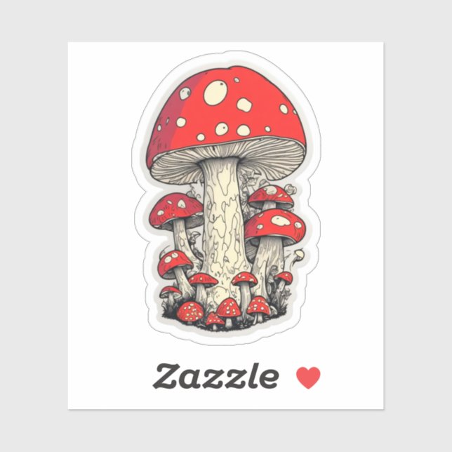 Cute Mushroom Adventures in the Enchanting Forest (Sheet)