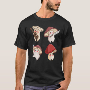 Cute Mushroom Cottagecore Aesthetic Goblincore Gir T-Shirt