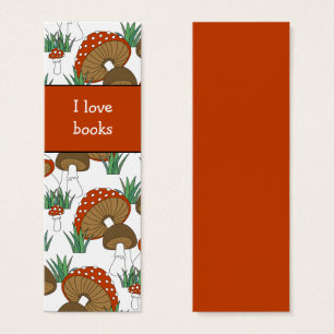 Cute Mushroom Doodle Bookmark Design