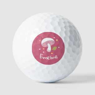 Cute Mushroom   Emma B.   Personalize    Golf Balls