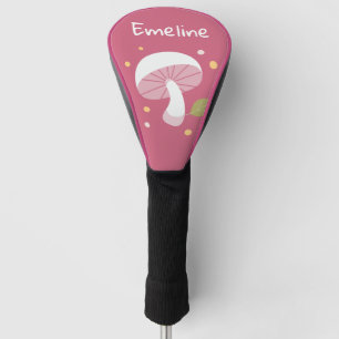 Cute Mushroom Emma B. Personalize Putter Golf Head Cover
