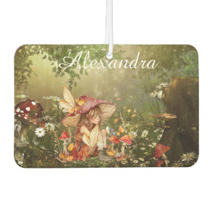 Cute Mushroom Fairy in the Forest Air Freshener