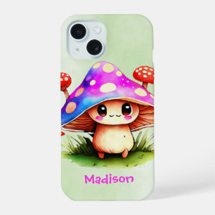 Cute Mushroom  iPhone 15 Case