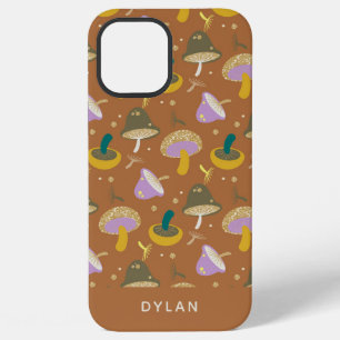Cute Mushroom Pattern Autumn Gold Personalized iPhone 12 Pro Max Case