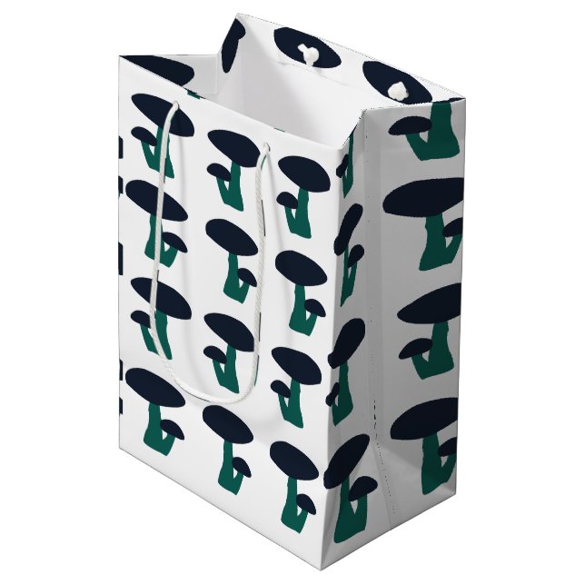 Cute Mushroom Pattern  Medium Gift Bag (Front Angled)
