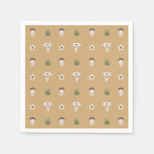 Cute Mushroom Pattern Napkins