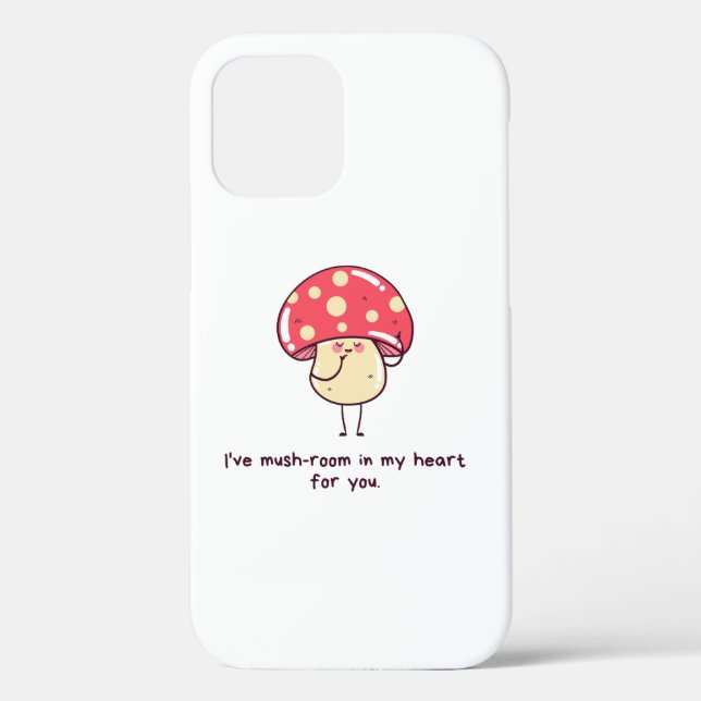 cute mushroom phone case (Back)