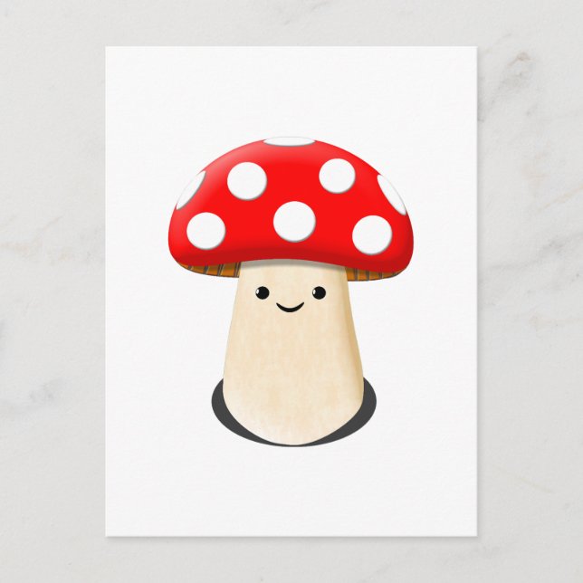 Cute Mushroom Postcard (Front)