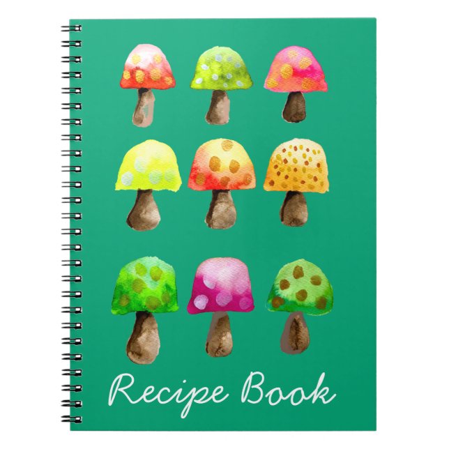 Cute mushroom recipe notebook (Front)