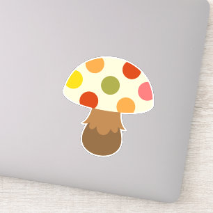 Cute mushroom sticker
