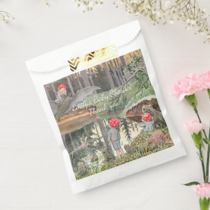 Cute Mushroom Woodland Frog Baby Shower Favour Bag