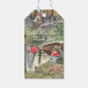 Cute Mushroom Woodland Frog Baby Shower  Gift Tags