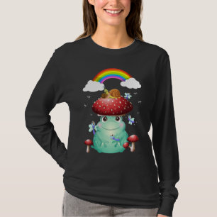 Cute Mushrooms Frog and Snail T-Shirt