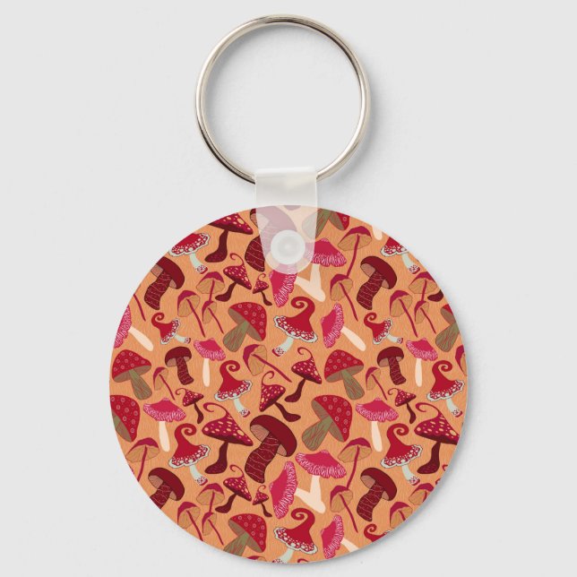 Cute Mushrooms Keychain (Front)