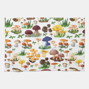 Cute Mushrooms Pattern Kitchen Towel