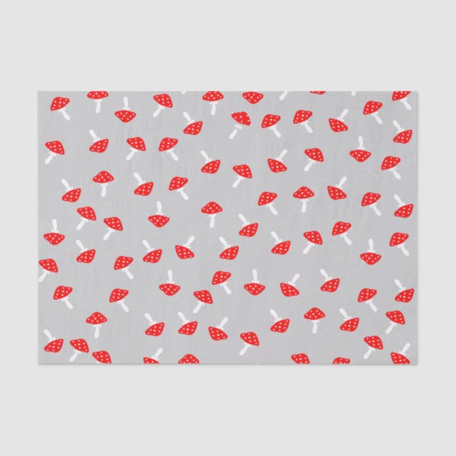 Cute Mushrooms Tissue Paper (Front)