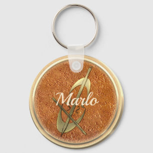 Cute Music Fan Cello Add Text Keychain