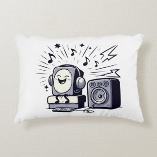Cute Music Lover – Fun Cartoon Music Pillow