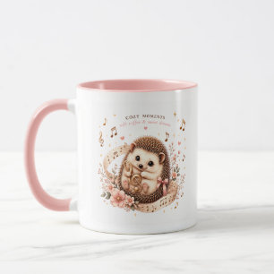 Cute Musical Hedgehog Mug