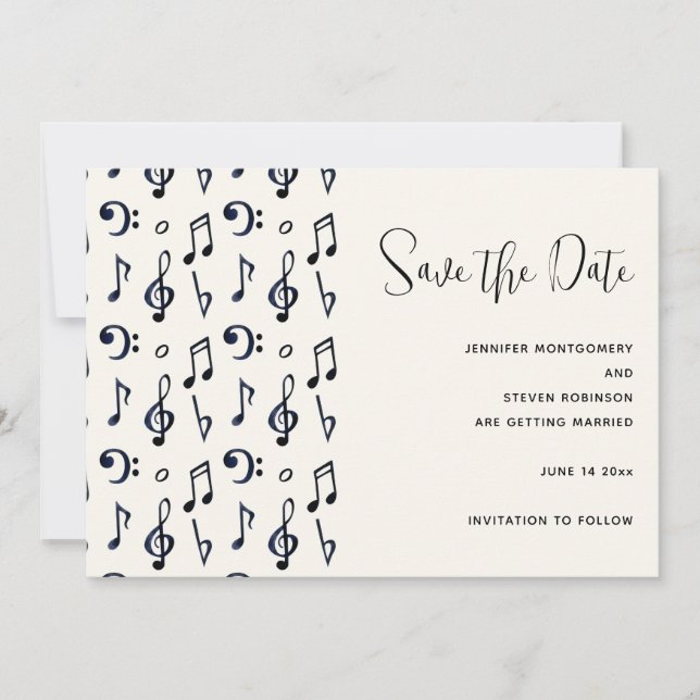 Cute Musical Notes Pattern  (Front)