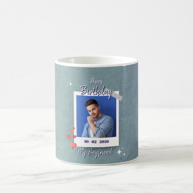 Cute My Boyfriend Birthday Gift  Coffee Mug (Center)