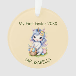 Cute My First Easter Unicorn Baby  Ornament