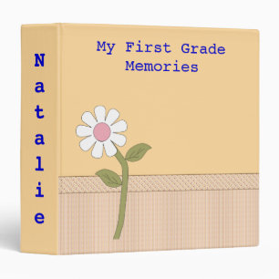 Cute My First Grade Memories Binder