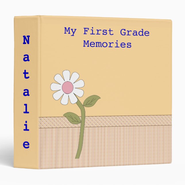 Cute My First Grade Memories Binder (Front/Spine)