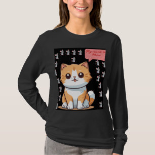 Cute "My Name is Mew" Cartoon Cat Graphic Tee