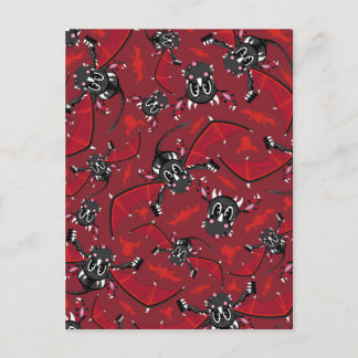 Cute Mystical Dragon Pattern Postcard