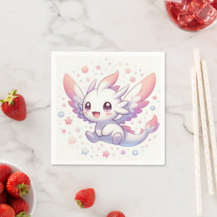 Cute Mythical Dragon Baby Shower Napkin