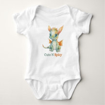 "Cute N Spicy" Dragon Baby One Piece