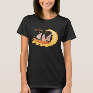 Cute nachos corn chips surfing cartoon T-Shirt