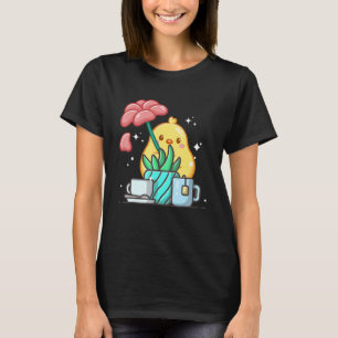 Cute Namaste Duck Do Yoga Gardening  Coffee T-Shirt