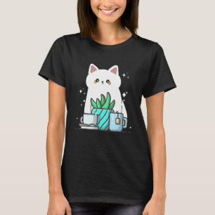 Cute Namaste Kitten Do Yoga Gardening  Coffee T-Shirt
