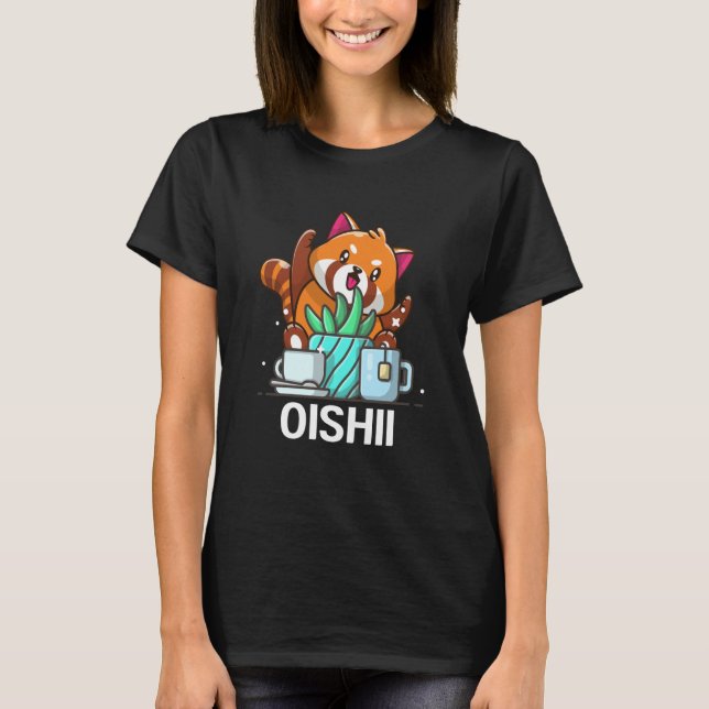 Cute Namaste Red Panda Do Yoga Gardening  Coffee T-Shirt (Front)