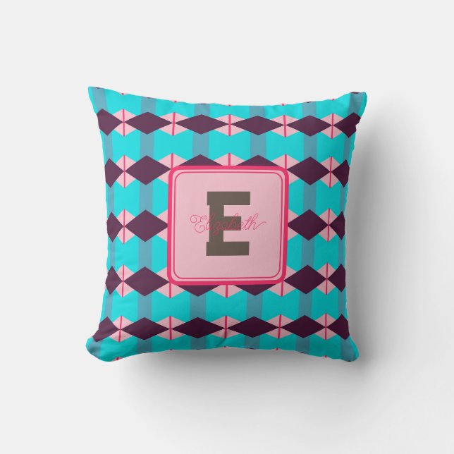 Cute Name Custom Throw Pillow (Front)