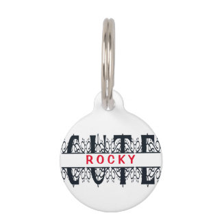 Cute name pet ID tag
