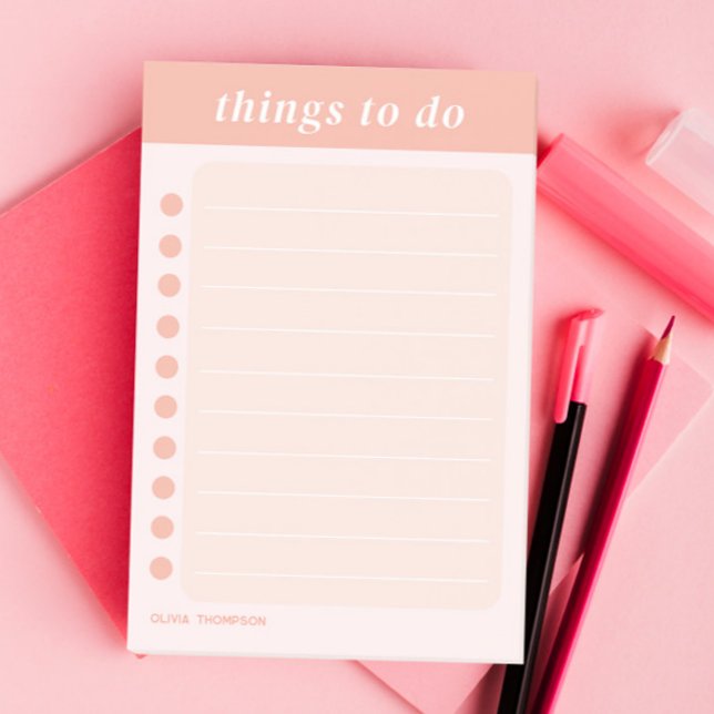 Cute Name Pink School To do list Post-it Notes (Creator Uploaded)