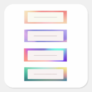 Cute Name Tag Sticker