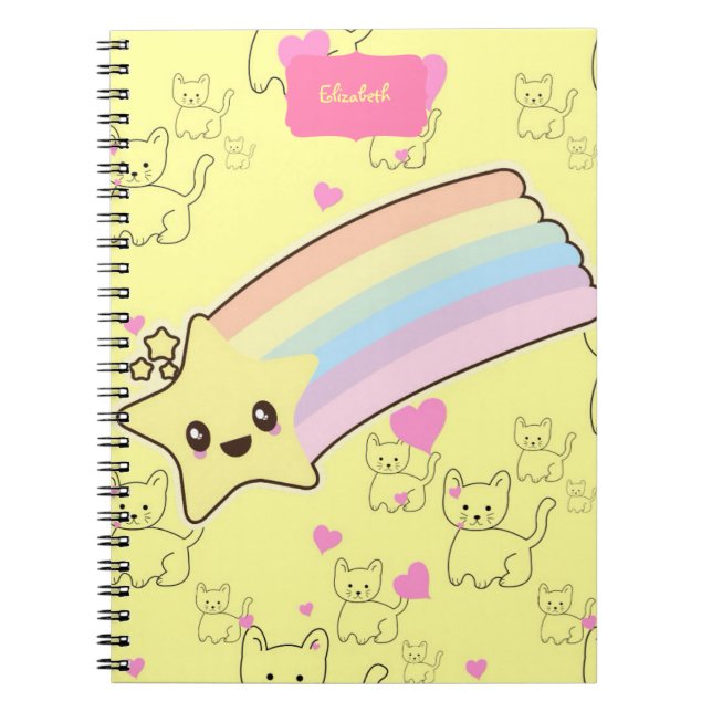 Cute Named Gifts for Granddaughter Daughter Cats  Notebook (Front)
