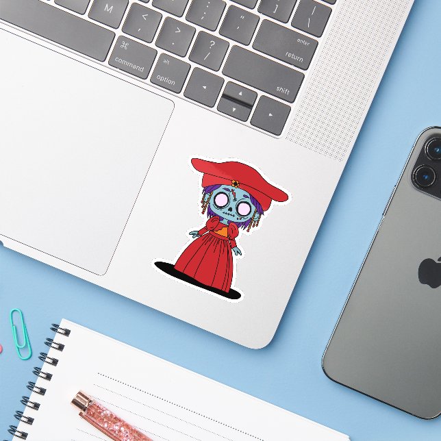 Cute Namibian Zombie (Laptop w/ iPhone)