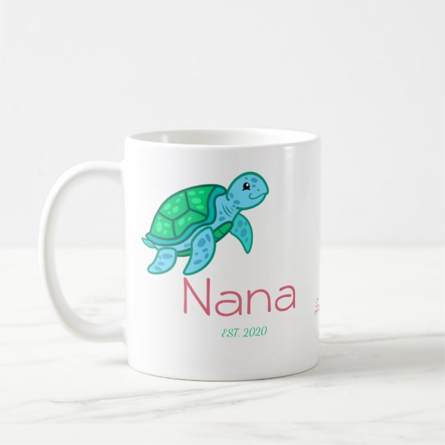 Cute Nana Cute personnalisée Mug de café de la tor (Gauche)