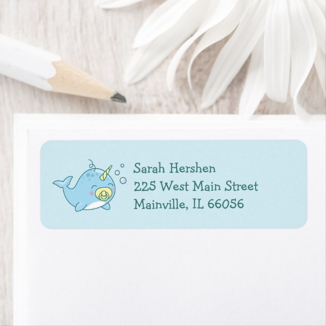 Cute Narwhal Baby shower Kawaii (En situation)